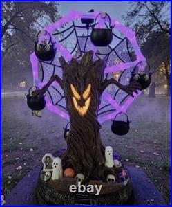 Cracker Barrel Haunted Tree 2026 Halloween Ferris Wheel LED Lights Sound In Hand
