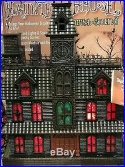 Cracker Barrel Light Up LED Haunted House with Sound & Motion Activated NIB