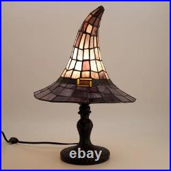 Cracker barrel 2026 STAINED GLASS WITCH HAT LAMP VIRAL HALLOWEEN DECOR