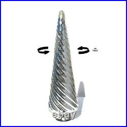 Crate & Barrel ANTIQUE GLASS 22 Illuminated Tree Silver Mercury 384-451