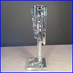 Crate & Barrel DISCO Ball NUTCRACKER Christmas Glass Mirrored Sparkle 12.75
