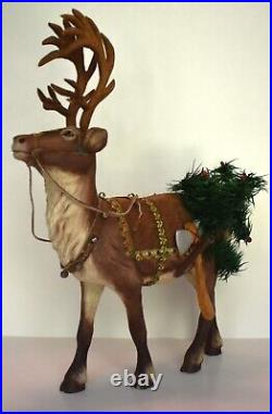 Crate Prospects wood jointed Father Christmas, Santa on reindeer. Ann Olson
