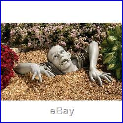 Crawling Lawn Zombie Statue Halloween Gothic Grave Climbing Monster Sculpture