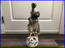 Creepy Ceramic Statue Scary Sculpture Halloween Spooky Figure Handpainted OOAK