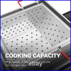 Creole Feast CFT2018-N1 90 Qt Crawfish Boiler and Cooker Combo, 2-Burner Sing Creole Feast CFT2018-N1 90 Qt Crawfish Boiler and Cooker Combo, 2-Burner Sing