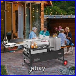 Creole Feast CFT2018-N1 90 Qt Crawfish Boiler and Cooker Combo, 2-Burner Sing Creole Feast CFT2018-N1 90 Qt Crawfish Boiler and Cooker Combo, 2-Burner Sing