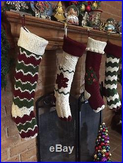 Crochet Christmas Stocking set Handmade