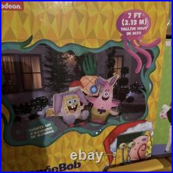 Custom Gemmy Airblown Inflatable Easter SpongeBob Pineapple Scene