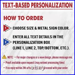 Custom Logo Metal Sign, Circle Any Shape Sign, Personalized Business Branding