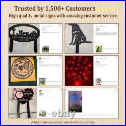 Custom Logo Metal Sign, Circle Any Shape Sign, Personalized Business Branding