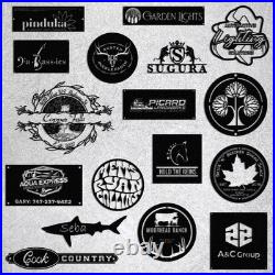 Custom Logo Metal Sign, Circle Any Shape Sign, Personalized Business Branding