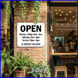 Custom Metal Sign Any Text, Personalized Outdoor Home Wall Decor