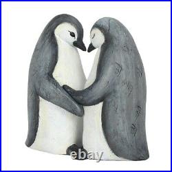 Cute Penguin Couple Ornament Heart Love Christmas Present Gift for Her Him Decor