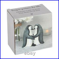Cute Penguin Couple Ornament Heart Love Christmas Present Gift for Her Him Decor