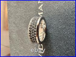 DAVlD/YurmanSterling black/8.5mm/Streamline Full-Diamond Band Ring Size US 7 DAVlD/YurmanSterling black/8.5mm/Streamline Full-Diamond Band Ring Size US 7
