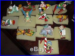 DISNEY COLLECTIONS GROLIER CHRISTMAS MAGIC Lot of 12 ornaments