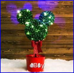 DISNEY Magic Holiday LED Lighted MICKEY MOUSE Christmas Topiary HOLIDAY DECOR