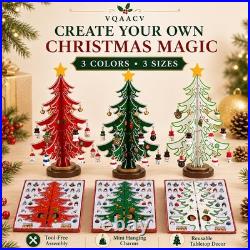 DIY Wooden Christmas Tree Ornament Set with Mini Hanging Charms DIY Wooden Christmas Tree Ornament Set with Mini Hanging Charms