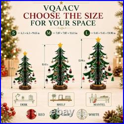 DIY Wooden Christmas Tree Ornament Set with Mini Hanging Charms DIY Wooden Christmas Tree Ornament Set with Mini Hanging Charms