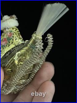 D. Blumchen Victorian Faced Girl on Swan Handmade Amazing