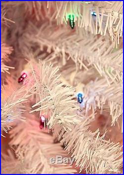 Dak 6.5' Pre-lit White Cedar Pine Artificial Christmas Tree Multi Lights