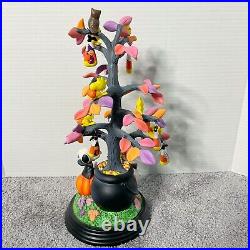 Danbury Mint Porcelain Snoopy's Trick Or Treat Tree Halloween Retired RARE