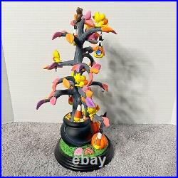 Danbury Mint Porcelain Snoopy's Trick Or Treat Tree Halloween Retired RARE