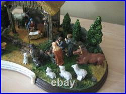 Danbury Mint The Nativity Light Up Nativity Scene NEW (opened box)