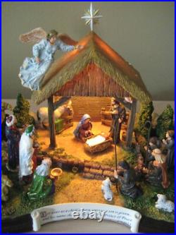 Danbury Mint The Nativity Light Up Nativity Scene NEW (opened box)