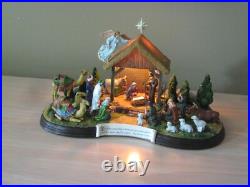 Danbury Mint The Nativity Light Up Nativity Scene NEW (opened box)