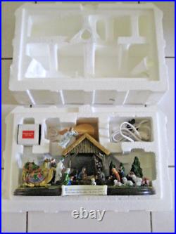 Danbury Mint The Nativity Light Up Nativity Scene NEW (opened box)