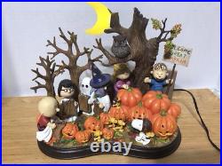 Danbury Mint Welcome Great Pumpkin Peanuts Gang Lighted Tested Working