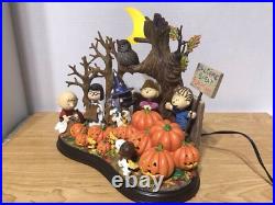 Danbury Mint Welcome Great Pumpkin Peanuts Gang Lighted Tested Working