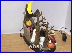 Danbury Mint Welcome Great Pumpkin Peanuts Gang Lighted Tested Working