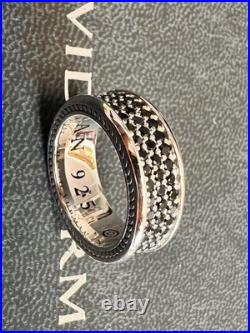 David/YurmanSterlingblack8.5mm/Streamline Full-Diamond Band Ring Size US 7 David/YurmanSterlingblack8.5mm/Streamline Full-Diamond Band Ring Size US 7