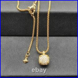 DavldYurman14mm 18KGold/Pave Diamond Pendant Necklace DavldYurman14mm 18KGold/Pave Diamond Pendant Necklace