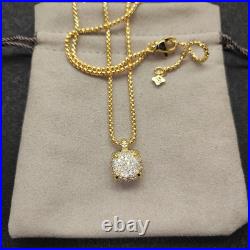 DavldYurman14mm 18KGold/Pave Diamond Pendant Necklace DavldYurman14mm 18KGold/Pave Diamond Pendant Necklace