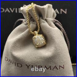 DavldYurman14mm 18KGold/Pave Diamond Pendant Necklace DavldYurman14mm 18KGold/Pave Diamond Pendant Necklace