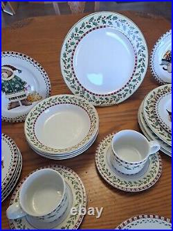 Debbie Mumm Vintage Christmas Bears 39 Pieces Dinnerware Grouping Sakura 1998
