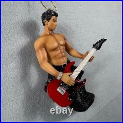 December Diamonds 2014 Jagger Rock Star Guitar Merman Ornament Boxed Retired