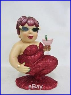 December Diamonds Margarita Red Mermaid Large Figurine Sculpture 5580865 New