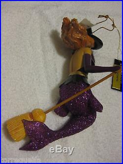 December Diamonds Mermaid SABRINA witch broom bewitched Halloween ornament