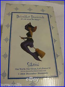 December Diamonds Mermaid SABRINA witch broom bewitched Halloween ornament
