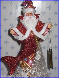 December Diamonds Merman KING NEPTUNE TREE TOPPER Santa treetopper ornament