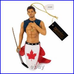 December Diamonds O Canada Hockey Merman Ornament 55-55054 Retired with Box HTF