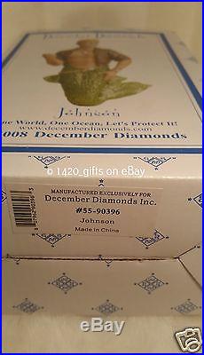December Diamonds Private JOHNSON Merman Ornament ©2008, RETIRED, HTF, Gift Box