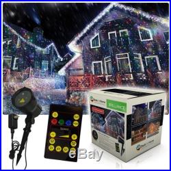 Deck the Home Laser Lights Red Green Blue Motion Pinpoints Premium Christmas Las