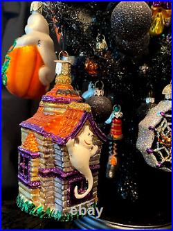 Decorated Halloween Tree/Old World Christmas-Halloween Ornaments/Vintage/Rare