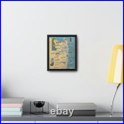 Delaware Beaches Gallery Canvas Wraps, Vertical Frame in 2 colors