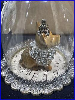 Demdaco A Gilded Life YORKIE Cloche Ornament Lot Of 2